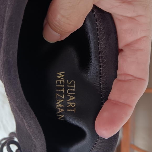 STUART WEITZMAN Jocey Suede Over-the-Knee Boot BROWN LOWLAND 7M/ww53743 - Picture 3 of 7